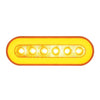 22 LED Oval "GLO" Turn Signal Light - Amber LED/Amber Lens