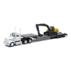 Kenworth W900 Lowboy W/ Backhoe, 1:43 Scale