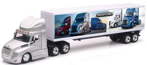 Toy Truck, Tractor with Dry Van Trailer 1:43 Scale, Freightliner Cascadia
