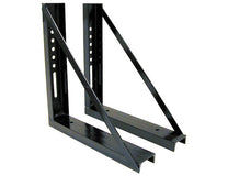 18x18 Inch Welded Black Structural Steel Mounting Brackets (Pair)