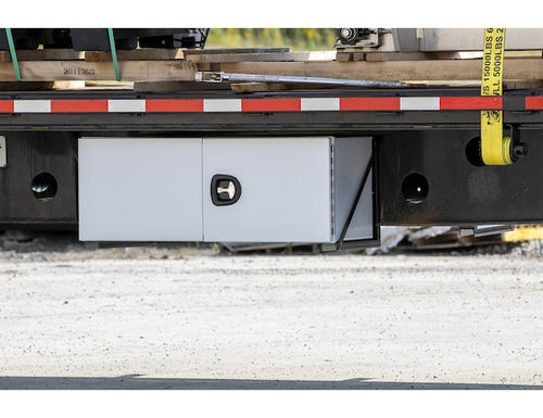 24x24 Inch Welded Black Structural Tool box  Steel Mounting Brackets