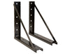 24x24 Inch Welded Black Structural Tool box  Steel Mounting Brackets