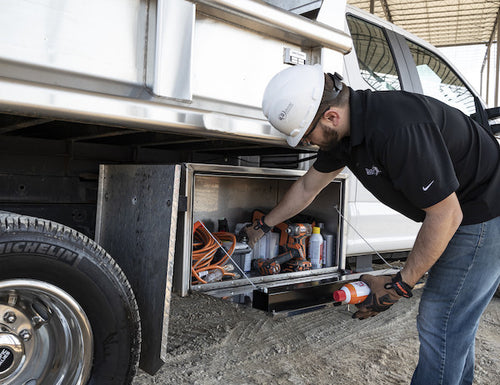 18x18x30 Stainless Steel Truck Tool Box With Polished Stainless Steel Door
