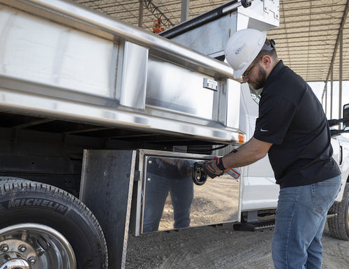 18x18x30 Stainless Steel Truck Tool Box With Polished Stainless Steel Door