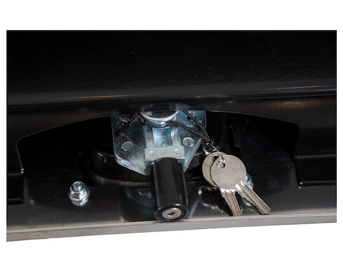 18x18x30 Inch Black Steel Truck Tool Box With Stainless Steel Door