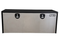 18x18x48 Inch Black Steel Truck Tool Box With Stainless Steel Door