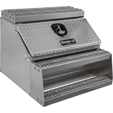24x28x30 Inch Heavy Duty Diamond Tread Aluminum Step Tool Box