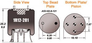 Goodyear Air Spring Rolling Lobe Airbag Trailer