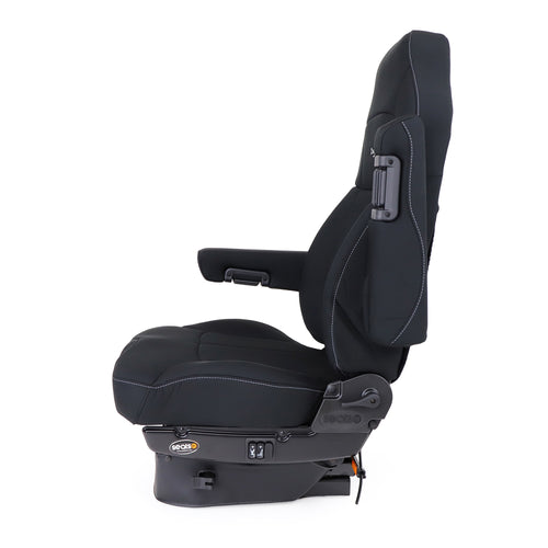 Seat Legacy, LO (Low Profile), Tuff Cloth W/ Arms Black