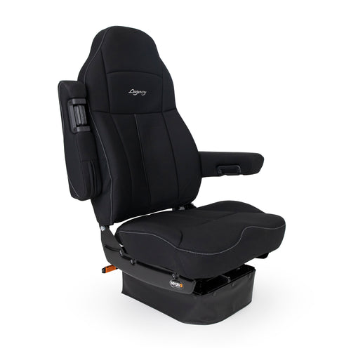 Seat Legacy, LO (Low Profile), Tuff Cloth W/ Arms Black