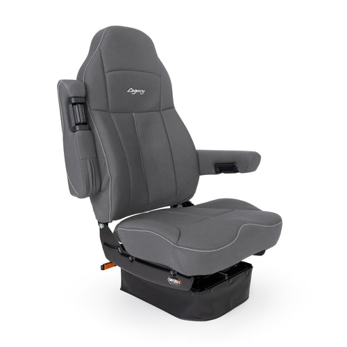 Seat Legacy Lo, Tuff Cloth With Arms, Gray