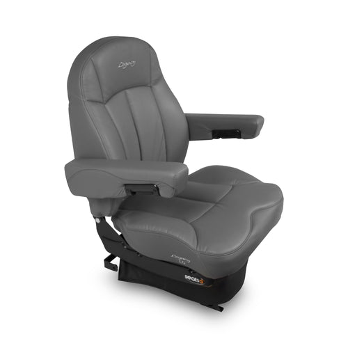 Seat Legacy, LO (Low Profile), Midback DuraLeather W/ Under Adjust Arms
