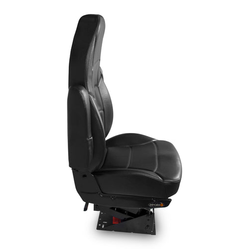 Seat Heritage Silver Vinyl, Highback W/ Arms