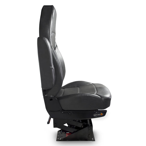 Seat Heritage Silver Vinyl Gray, Highback W/ Arms