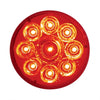 9 LED 2 1/2" Pure Reflector Clearance/Marker Light - Red LED/Red Lens