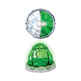 3.5" Jewel Style Watermelon Hero LED Light - White and Green Light / Clear Lens