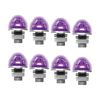 3/4" Jewel Style Mini Watermelon Hero LED Light - Purple Light / Clear Lens, 8 Pack
