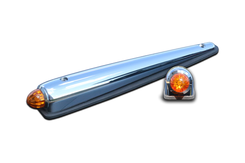 Mini Torpedo Cab light Housing With Amber/Clear Watermelon Light