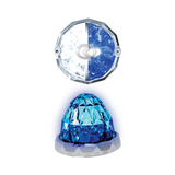 3.5" Jewel Style Watermelon Hero LED Marker Light - White and Blue Light / Clear Lens