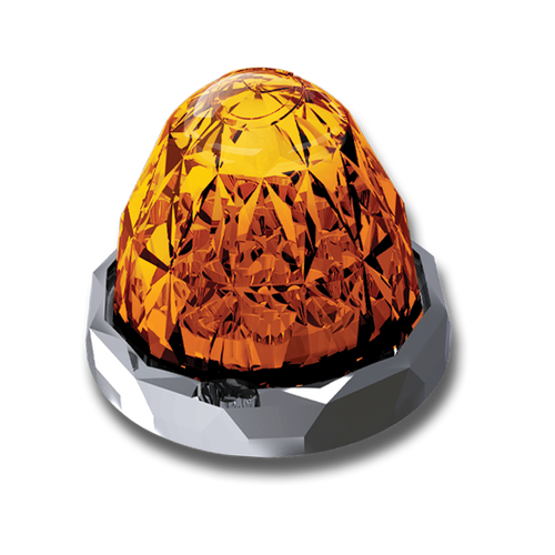 3.5" Amber/Amber Full Size Watermelon Jewel Series Hero Light