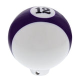 Purple Striped 12 Ball Gearshit Knob