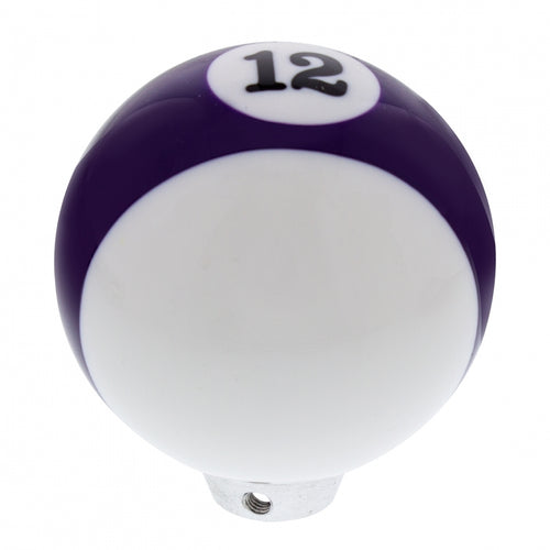 Purple Striped 12 Ball Gearshit Knob