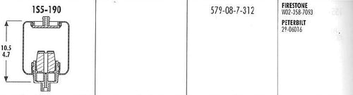 Goodyear Air Spring Sleeve fits Peterbilt Cabin