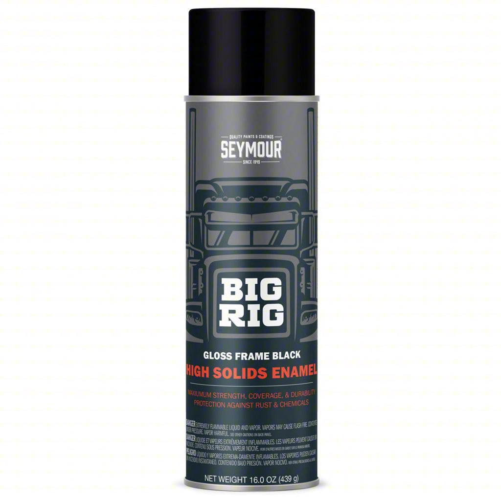 Seymour Big Rig Spray Paint, Frame Black Gloss, 16 OZ