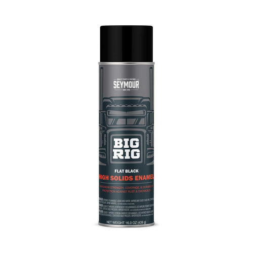 Seymour BIG RIG® Flat Black Pro Enamel Spray Paint 16 oz.