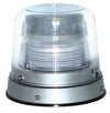 LED STROBE HEAVY DUTY, 8 White CLEAR LENS, CLEAR DOME. MULTI-VOLT