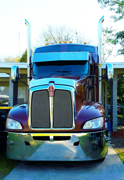 Grille Surround fits Kenworth T660, Chrome Plastic