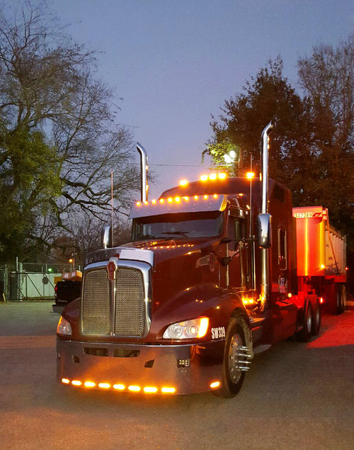 Grille Surround fits Kenworth T660, Chrome Plastic