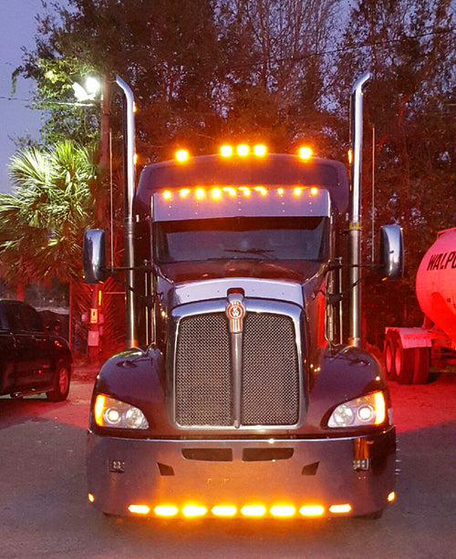 Grille Surround fits Kenworth T660, Chrome Plastic