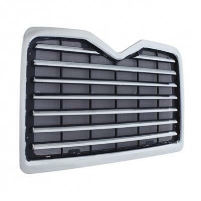 Grille Fits Mack CX Vision With Bug Screen Chrome Plastic