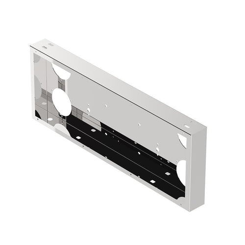 33-3/4" Stainless Steel Rear Center Light Panel With Four 4" Light Cutouts