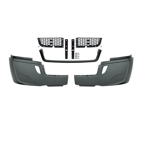 5-Piece Bumper Kit Without Fog Light Opening Fits Freightliner Cascadia 2018-2024