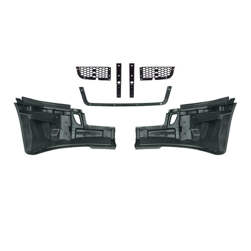 5-Piece Bumper Kit Without Fog Light Opening Fits Freightliner Cascadia 2018-2024