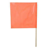 Flag Ploe Mesh 3/4”X30” Wood Dowel Rod,Jersey Knit Width 18”X18” Orange