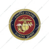 1 3/4" U.S. Military Adhesive Metal Medallion - Marine Corps