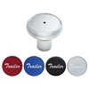 "Trailer" Chrome Deluxe Aluminum Screw-On Air Valve Knob w/ Multi Color Glossy Sticker