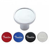 "Trailer" Chrome Aluminum Screw-On Air Valve Knob w/ Multi Color Glossy Sticker