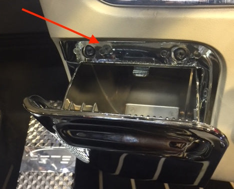 Chrome Plastic Ashtray Trim For 2006 And Newer Peterbilt