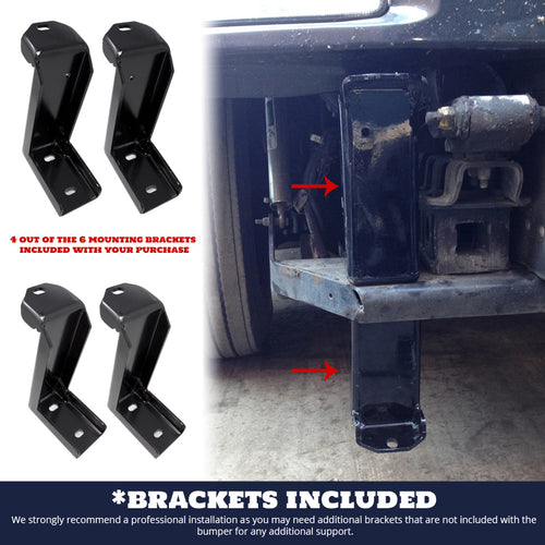 22” Chrome Bumper (Kenworth T660 2007-2016) W/ Wrap Around, Air Vent, Tow & 10 Hidden Light Holes