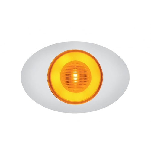 5 LED "M3 Millennium" "GLO" Clearance/Marker Light - Amber LED w/ Amber Lens