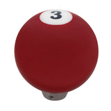 3 Ball Billiard Gearshift Knob - Red