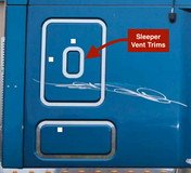 Sleeper Vent Trims  fits Freightliner Cascadia