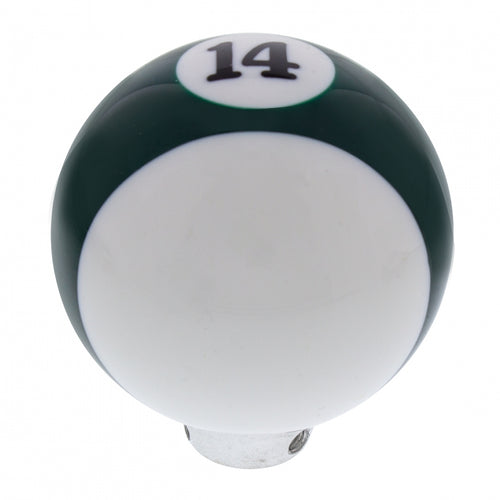 Green Striped 14 Ball Gearshit Knob