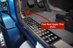 Footrest Upper Trim (Pair)  fits Freightliner Cascadia