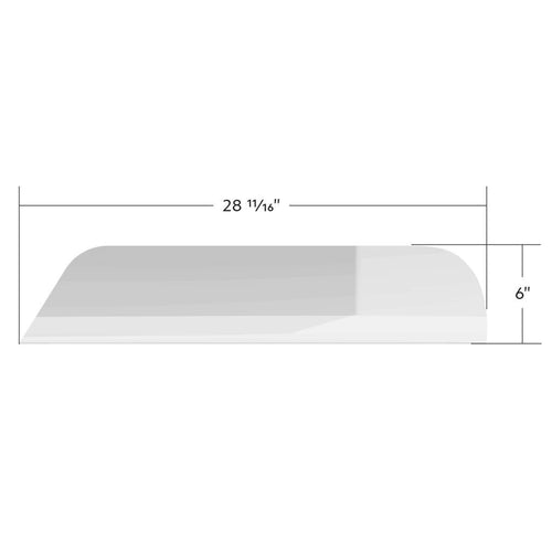 Stainless 6" Chopped Window Trim For 2008-2017 Freightliner Cascadia