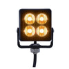 4 High Power LED Square Warning Lighthead - Amber LED